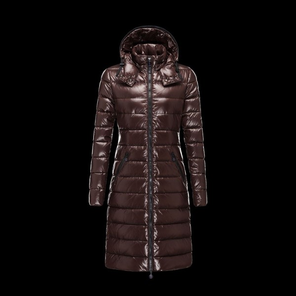 Moncler Moda marrone Slash And Snap tasca a manica lunga Cappotti uscita
